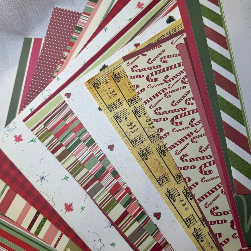 Merry Makers Christmas Scrapbook Kit 45 Sheets Cardstock Stickers Photo Album